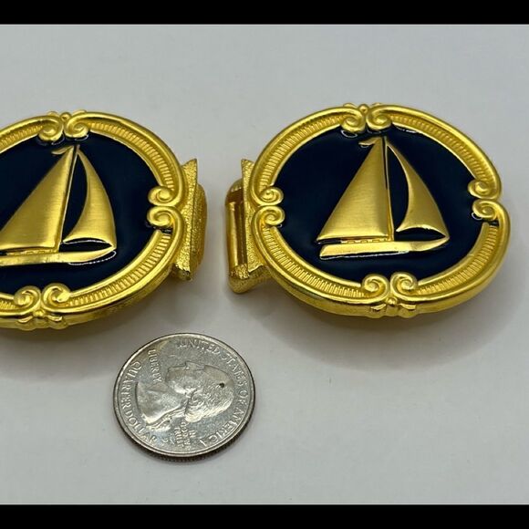 Douglas Paquette NWOT sail boat, belt buckle. - Picture 2 of 7